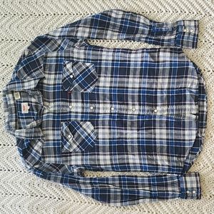 Levi's plaid long sleeve shirt medium